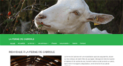 Desktop Screenshot of ferme-de-cabriole.com